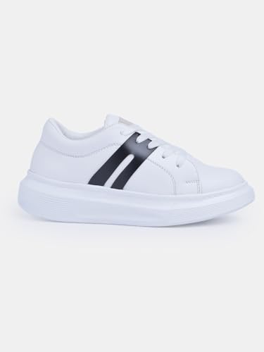 Image of Longwalk White Sneakers for Women & Girls | Trendy & Lightweight Casual Shoes