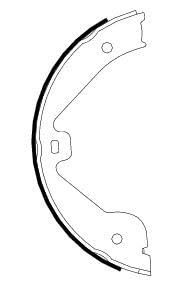Image of MINTEX MFR636 Brake Shoe Set