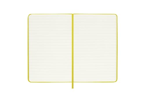Moleskine Classic Ruled Plain Paper Notebook, Silk Hard Cover and Elastic Closure Journal, Pocket Size, Colour Hay Yellow - Image 4