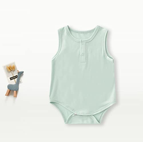 Baby Boys Girls Sleeveless Bodysuits, Rayon from Bamboo Rompers for Spring Summer4