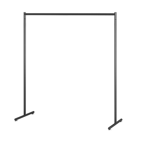 Kleiderständer aus Metall mit Aufhängestange, robuster Kleiderständer für Schlafzimmer & Umkleideraum, S-förmige Füße, 80 kg Kapazität, schwarz, 100 x 40 x 150 cm Kleiderständer aus Metall mit Aufhängestange, robuster Kleiderständer für Schlafzimmer & Umkleideraum, S-förmige Füße, 80 kg Kapazität, schwarz, 100 x 40 x 150 cm