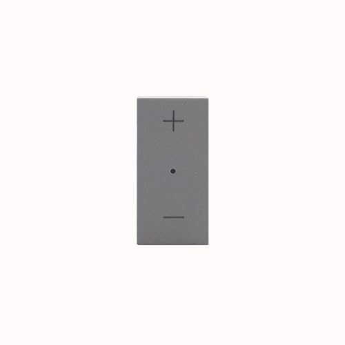 BTICINO Dimmer MatixGO JG4418, Dimmer, Interruttore per Regolare l'Intensità Luminosa, Compatibile con LED Dimmerabili, Alogeni, Fluocompatti, Controllo Luci, Risparmio Energetico, 1 Modulo, Grigio