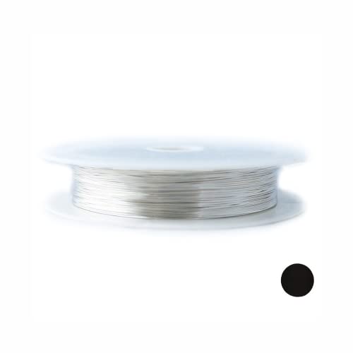 Image of 925 Sterling Silver Wire, 22 Gauge, Round, Half Hard, 10FT by Craft Wire | Sterling Silver Wire for Jewelry Making, Wire Wrapping, Solid 925 Sterling Silver, 0.644mm Wire, High Quality Made in USA