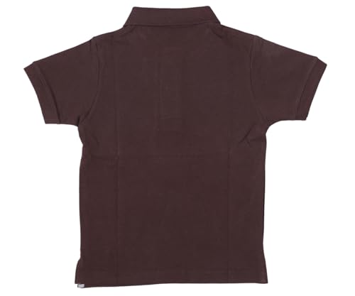 Image of Boys Cotton Polo T-Shirt Regular Fit Half Sleeve Plain Collar T-Shirt, Soft Breathable Casual Wear
