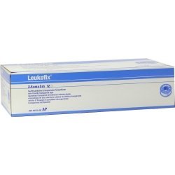 Leukofix Lot de 12 pansements 2,5 cm x 5 m transparents pour fixation de canules