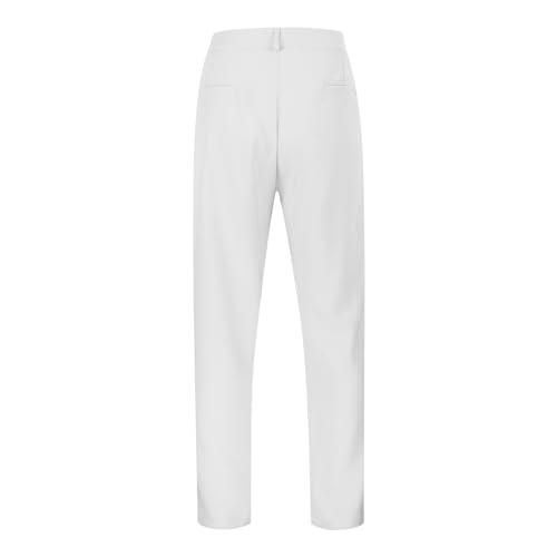 Mens Loose Fit Suit Dress Pants Casual Business Straight Leg Formal Pants Wrinkle Free Flat Front Work Trousers3