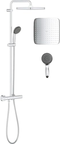 GROHE Colonne de douche avec mitigeur thermostatique Vitalio Start 250, 50% d'économie d'eau et d'énergie, Pommeau de douche...