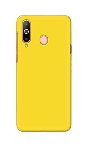 Image of Printed Hard Back Cover Case for Samsung Galaxy A60 | Samsung Galay M40 Back Cover (Plain Yellow) -1803