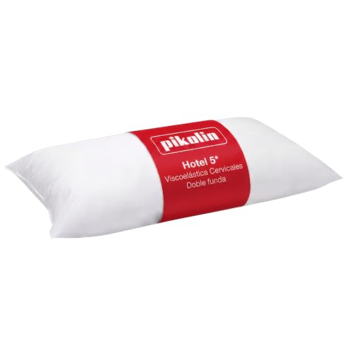 PIKOLIN Almohada Hotel Viscoelástica 90cm Cervicales Doble Funda