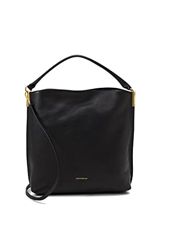 Sac Coccinelle Estelle Noir en cuir noble et finitions dorées