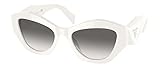 Prada Lunettes de Soleil SYMBOLE PR 07YS White/Grey Shaded 53/19/145 femme