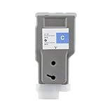 CasdsDtub Ink Cartridge PFI 320 PFI-320 Compatible with IPF TM-200 IPF TM-205 IPF TM-300 Printer 300ml Pigment Ink(1Pc Cyan)