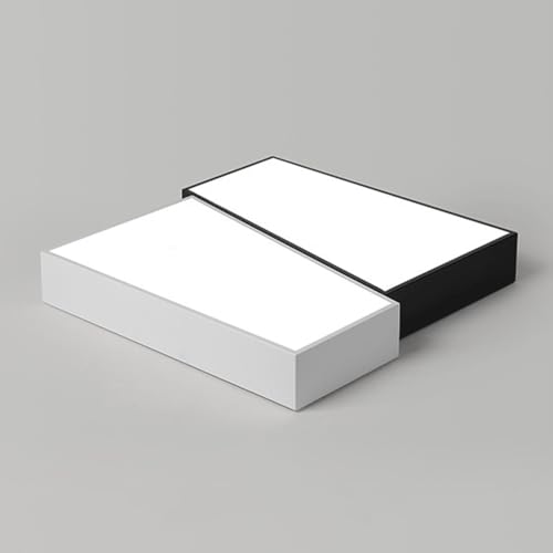 SIVAJI Paneles Creativos Cuadrados Lámpara Plana Moderna Y Personalizada Lámpara Techo Superbrillante con 3 Niveles De Intensidad Regulable Luminarias Nórdicas Empotrables para Comedor, Estudio,