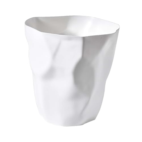 SiaBiced Basurero Moderno sin Tapa de PP Resistente a Humedad y Fácil de Limpiar para Cocina Baño y Habitación Infantil, 26cmx27cm
