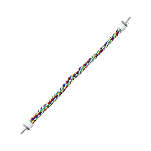 Phantasmia 鳥用ロープ止まり木 噛むおもちゃ ケージアクセサリー 編み綿ロープ 1.8×60cm オカメインコやフィンチなど小鳥用 (1.8×105cm)