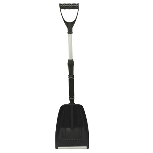 Folding Shovel 28.3-33.5 Inch Extendable Aluminum Snow Shovel for Car 2024 Large-Capacity Detachable and Portable Collapsible Shovel for Garden, Driveway, Camping, Beach