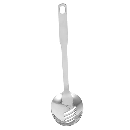 OFFSCH Stainless Steel Perforated Serving Spoon Slotted Utensil for Daily Use Portable Kitchen Accessory