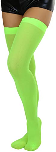Image of ToBeInStyle Women's Nylon Thigh High Schoolgirl Opaque Stockings