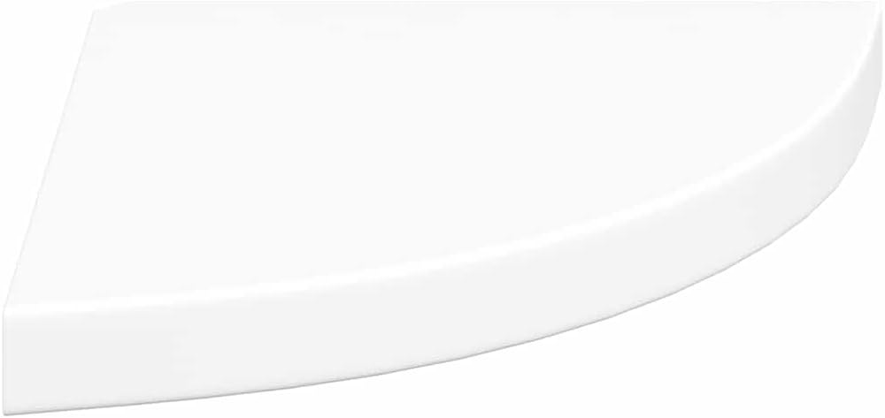 White Honeycomb MDF Corner Shelf Set of 4, Modern Floating Wall Shelves for Living Room Decor, Bedroom, Bathroom, Easy Install