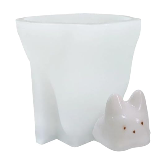 Stampo per budino a forma di gatto, in silicone, per budino, per gelatina, per dessert, per gatti, mousse, materiale in silicone per fai da te in silicone, per lo zucchero e la cottura