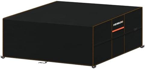 HEIMUNI Gartenmöbel Abdeckung Wasserdicht Gartentisch Abdeckung Winterfest | Abdeckplane Gartenmöbel Schutzhülle Gartentisch Abdeckhauben für Loungemöbel Abdeckung Sitzgruppe UV-Sc