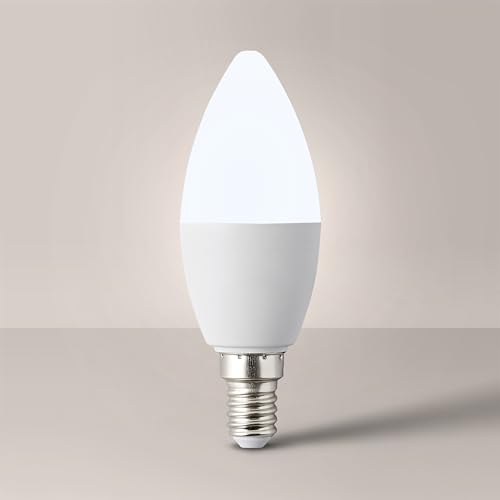 MiniSun | 5W High Power Dimmable LED SES E14 Candle Bulb | LED Bulbs, Home Décor & Improvement Essential | 3000K Warm White