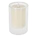 Produktbild NO DISPONIBLE LED-Kerze im Glas mit Glas-Effekt, echtes Feuer