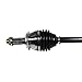 GSP NCV36568 CV Axle Shaft Assembly - Left Front (Driver Side), black/silver