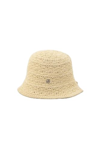 [AZUL by moussy] [アズールバイマウジー] メタルパーツ 編み込み ニット ハット レディース 250ISB56-181J FREE L/BEG