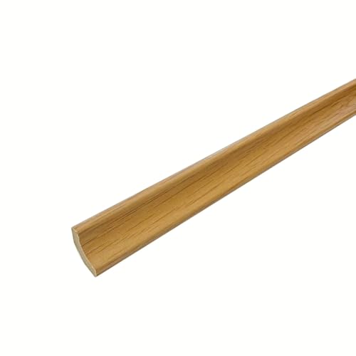 Scotia Beading Flooring MDF Laminate Skirting Cladder 2.4m (10 Lengths) 25 Colours Available (Forest Oak)
