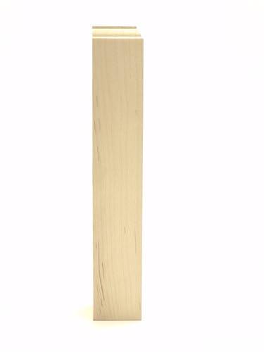 Maupin WOODWORKS Solid Hard Maple Inside Corner Block, 1 x 1 x 6 inches, Natural Wood (20)