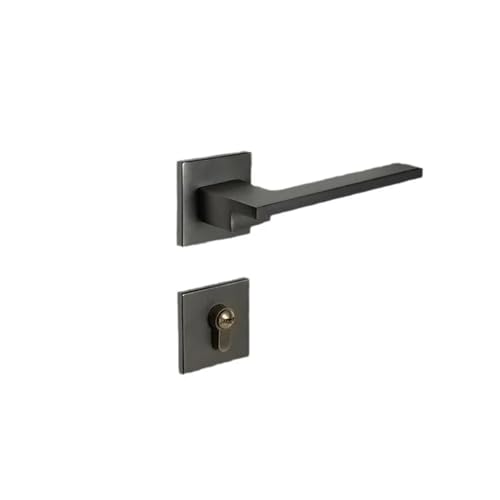 Serrure de porte chambre design minimaliste Grey Mute premium - 2