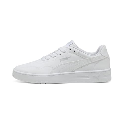 PUMA Court Lally Damen Sneaker, Puma White Puma White Cool Light Gray, 40 EU