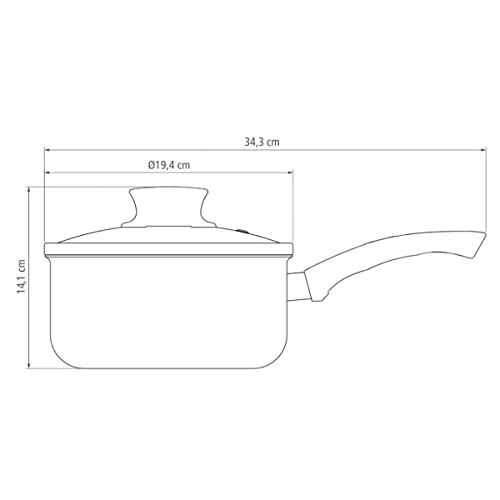 Panela De Alumínio Com Revestimento Interno De Antiaderente Tramontina Vermelho Pequeno