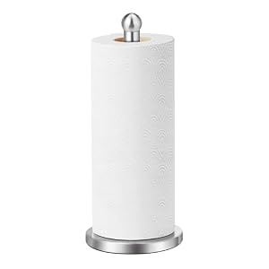 Kaishun Paper Towel Holder Countertop with Weighted Base for Standard Rolls