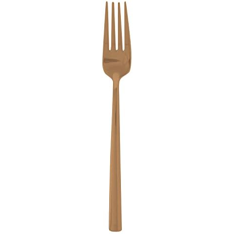 BIDASOA IKONIC - Set 12 Tenedor Mesa cobre Inox 20,7 Cover