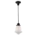 Elk 69039-1 Schoolhouse 1-Light Pendant, 12-Inch, Oiled Bronze