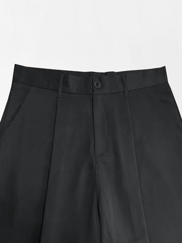 Verdusa Men's Slacks Wide Leg Baggy Dress Pants Casual Lightweight Trousers with Pockets4