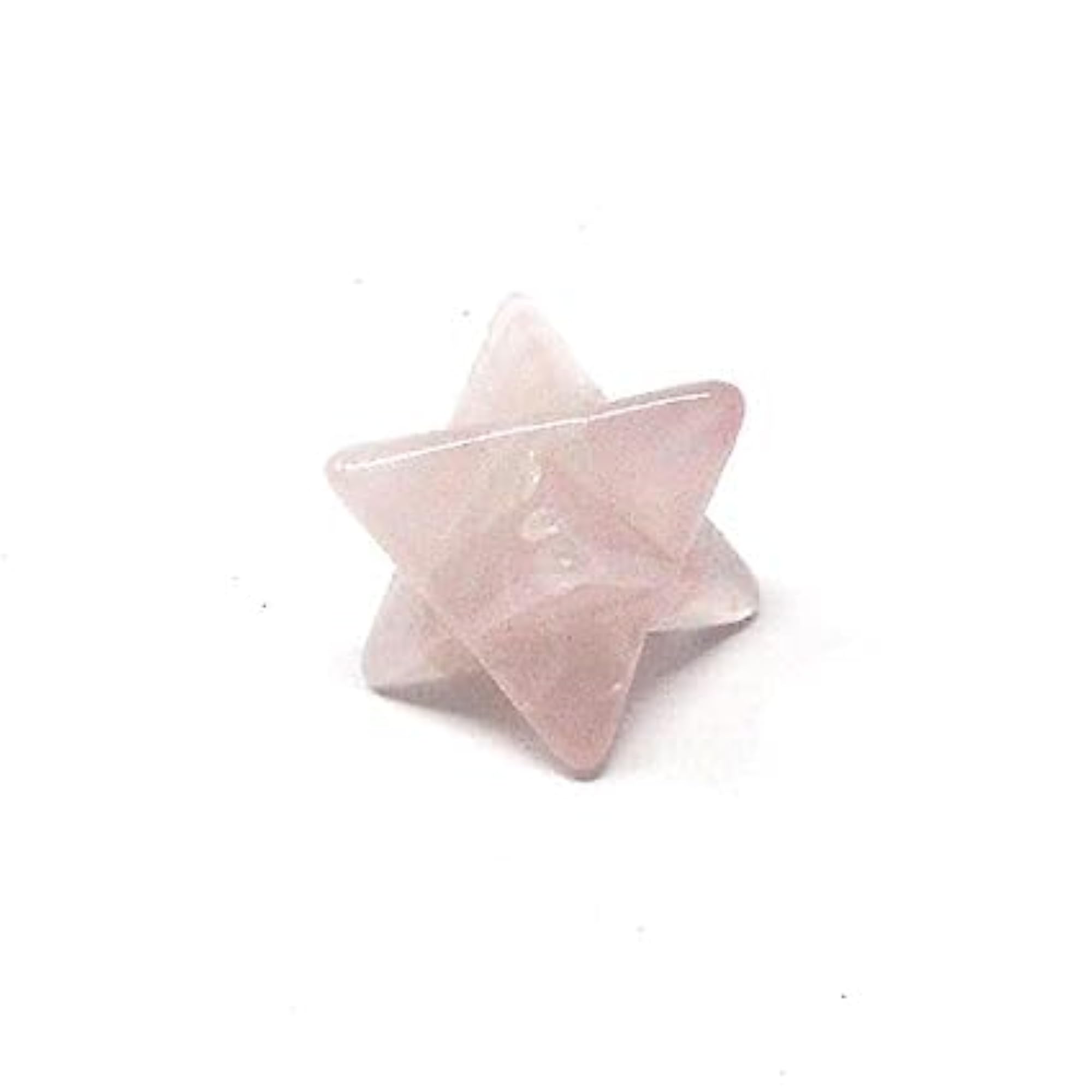 Rose Quartz Merkaba Star Crystal for Positive Energy, Gift Item