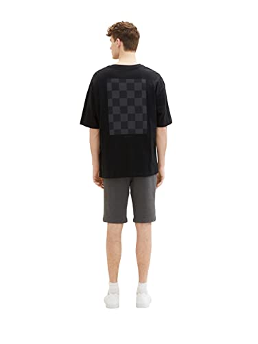 TOM TAILOR Herren 1036329 Bermuda Sweatpants Shorts, 11086 - Dark Grey Melange, S – Ansicht 6