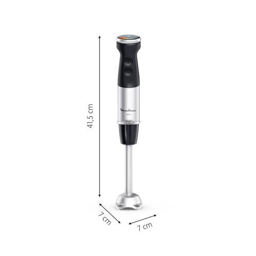 Moulinex Quickchef+, Frullatore a Immersione, Tecnologia con Lame Powelix, Potenza 1000W, Frullatore con Miscelazione Rapida e Modalità Silenziosa, Lavabile in Lavastoviglie, DD67L8 - Immagine 2