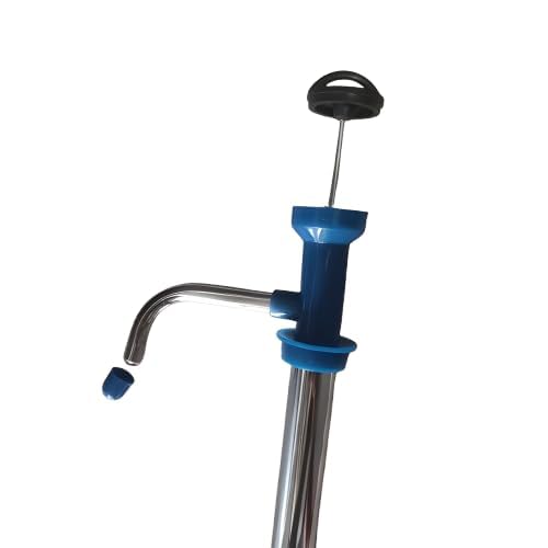 Image of Manual Water Bottle Pump - Portable Drinking Water Dispenser Pump with Stainless Steel Tube | Hand Press Water Pump for 20 Litre Water Can, Home, Office & Camping(OIL PUMP)