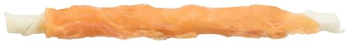 TRIXIE Denta Fun Rolls mit Huhn - Rinderhaut mit Hühnchenfilet ummantelt - 6 Stück - 12 cm - 70 g - Glutenfrei - 31325