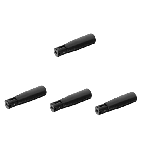 CIYODO 4pcs Foldable Handle Rotating Revolving Handle Revolving Handle Replacement Crank Grip Handwheel Grip Car Jack Handle 3 Ton Trailer Jack Handle Rotary Wheelbarrow Tool Nylon Black