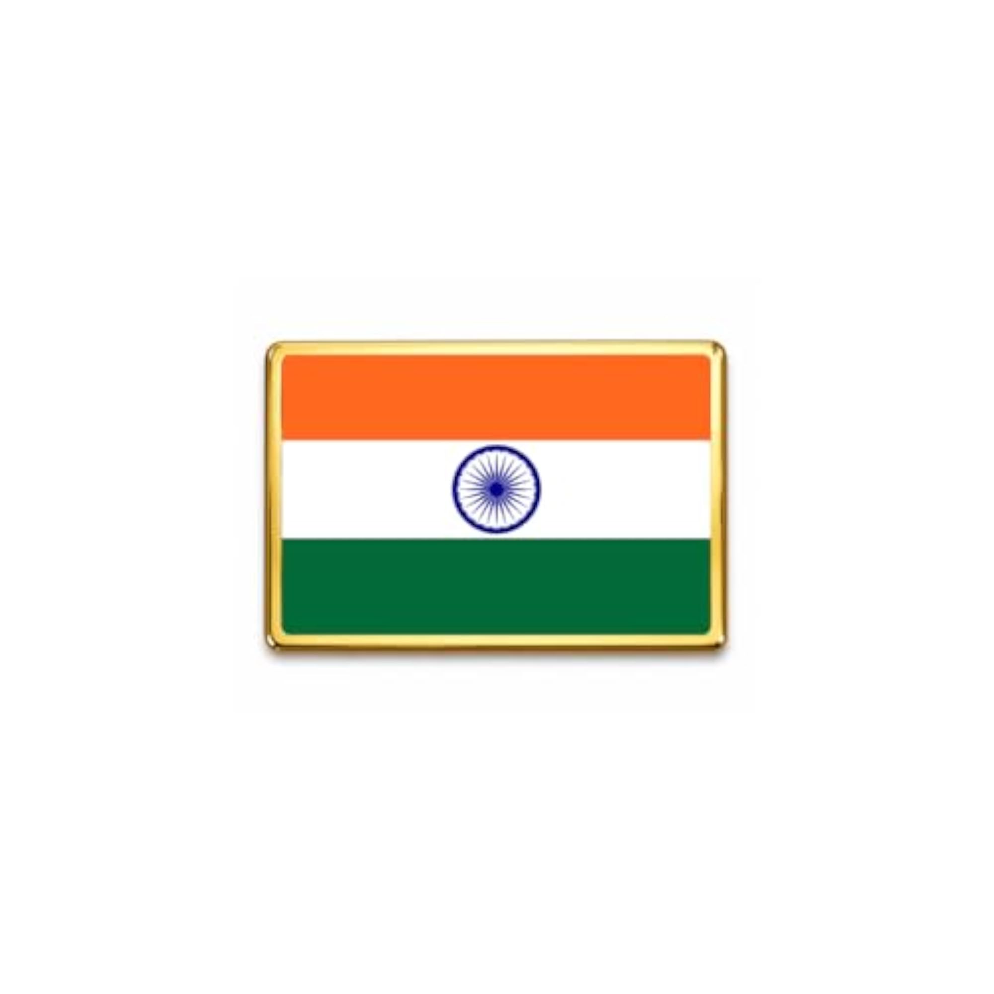 Indian Flag Premium Metal Badge, Magnetic Lapel Pin