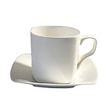 Ciieeo 1Satz Einfache Keramik Kaffeetasse mit Untertasse Stilvolle Teetasse Reinem Farbdesign für Nachmittags Tee oder Geschirr für Zuhause