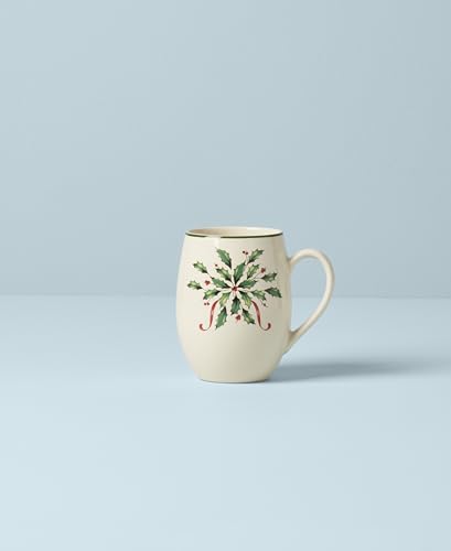 Image of Lenox Holiday Christmas Stoneware Mug, 12oz