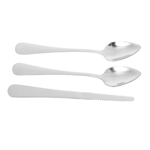 iplusmile Couteau à Pamplemousse Acier Inoxydable avec Bord Dentelé Cuillère à Fruits pour Kiwis et Fruits Rouges Ustensiles de Cuisine