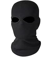 Black Balaclava Mask 2 Hole SAS Style Army Ski Hat Paintball PolyesterBalaclava Ski Moto Bike Fac...