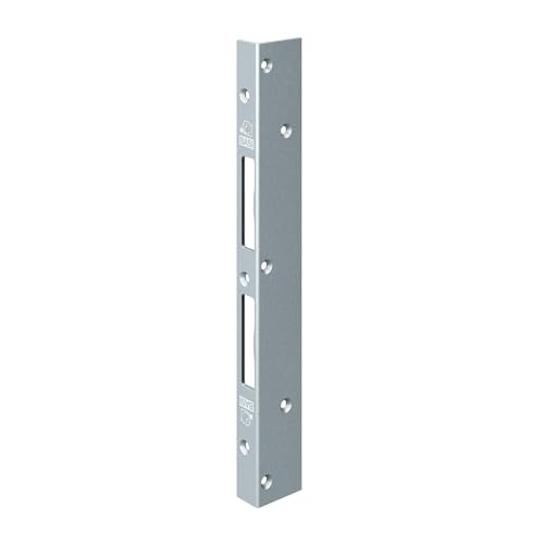 BASI | Reparatur Winkelschließblech für Innentüren Zimmertüren | 300x40x21 mm | Universal Reparaturschließblech | DIN rechts/links | Schließblech Stahl verzinkt
